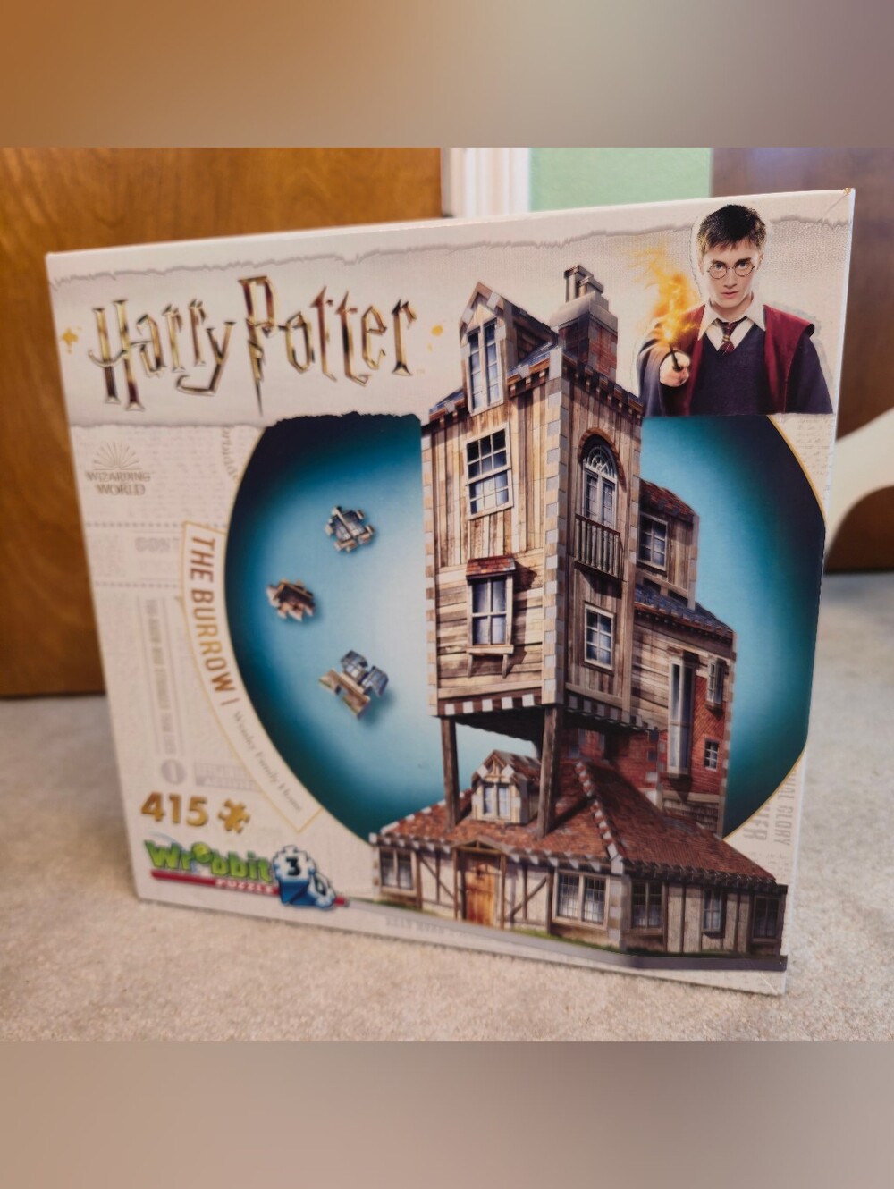 Harry Potter Collection - The Burrow - Weasley Family Home 3D Puzzle: 415 Pcs